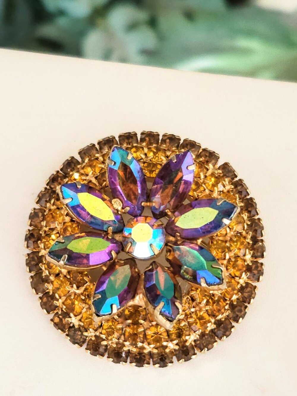 Vintage D & E Juliana Rhinestone Brooch